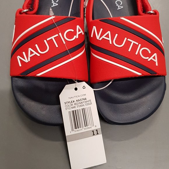 Nautica Size 11 Toddler Athletic Slide Pool Sandals with Strap - Picture 5 of 5